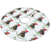 Zwarte en Tan Coonhound kerst Kerstboom Rok (Gekanteld)