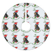 Zwarte en Tan Coonhound kerst Kerstboom Rok (Voorkant)