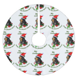 Zwarte en Tan Coonhound kerst Kerstboom Rok