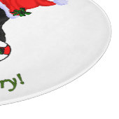 Zwarte en Tan Coonhound kerst Snijplank (Hoek)