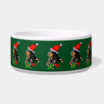 Zwarte en Tan Coonhound kerst