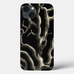 Zwarte en Tan Coral Case-Mate iPhone Case