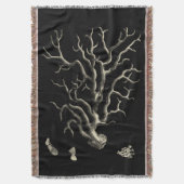 Zwarte en Tan Coral Deken (Voorkant Verticaal)