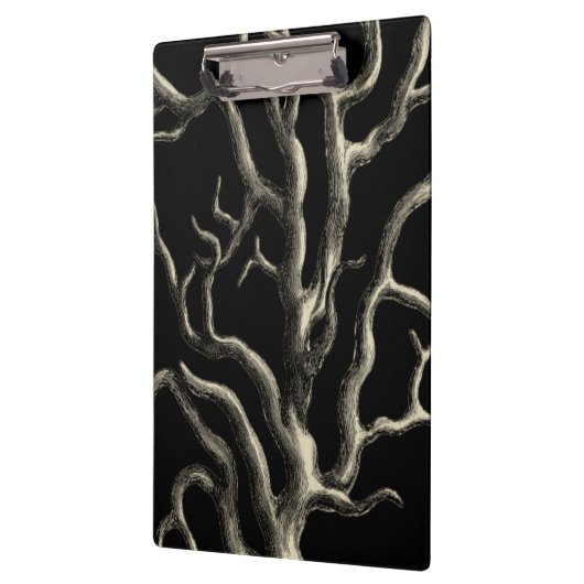 Zwarte en Tan Coral Klembord (Links)