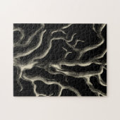 Zwarte en Tan Coral Legpuzzel (Horizontaal)