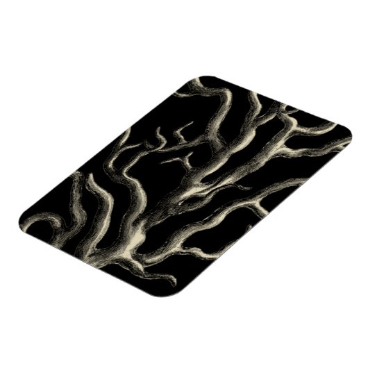 Zwarte en Tan Coral Magneet (Linkerzijde)