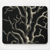 Zwarte en Tan Coral Muismat (Voorkant)