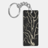 Zwarte en Tan Coral Sleutelhanger (Voorkant Links)