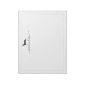 Zwarte en Tan Dachshund Border Persoonlijk Notitieblok (Linkerzijde)