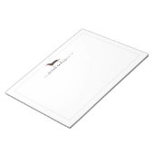 Zwarte en Tan Dachshund Border Persoonlijk Notitieblok (Schuin)