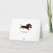 Zwarte en Tan Dachshund Moederdag Kaart (Achterkant)