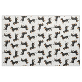 Zwarte en Tan Dachshunds Stof (Fat Quarter)