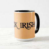 Zwarte en Tan grote combo-mok Mok (Voorkant rechts)