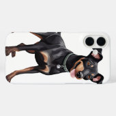 ZWARTE EN TAN MANCHESTER TERRIËR PUPPY HOND Case-Mate iPhone CASE (Achterkant (horizontaal))
