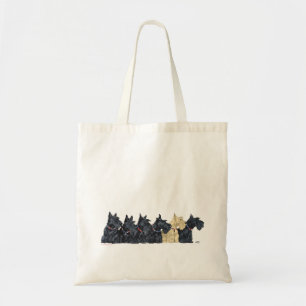 Zwarte en tarwe Schotse Terriërs Tote Bag