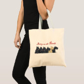 Zwarte en tarwe Schotse Terriërs Tote Bag (Voorkant (product))