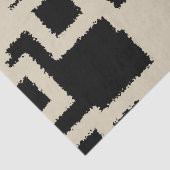 Zwarte en Taupe-vierkantjes Tissuepapier (Detail)