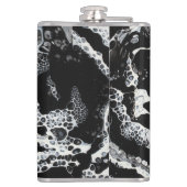 Zwarte en witte Abstracte kolf - "Mini Cray" Heupfles (Achterkant)