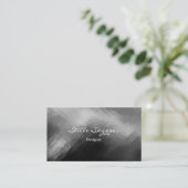 zwarte en witte Abstracte kunst Visitekaartje (Staand voorkant)