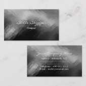 zwarte en witte Abstracte kunst Visitekaartje (Voorkant / Achterkant)