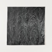 ZWARTE EN WITTE ABSTRACTE SCHIJVEN WANDKLEED (Voorkant (horizontaal))