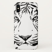 Zwarte en witte Abstracte tijgerwarmte Case-Mate iPhone Case (Achterkant)