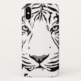 Zwarte en witte Abstracte tijgerwarmte Case-Mate iPhone Case