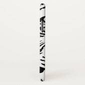 Zwarte en witte Abstracte tijgerwarmte Case-Mate iPhone Case (Achterkant / rechts)