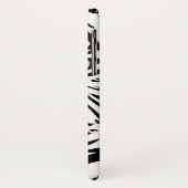 Zwarte en witte Abstracte tijgerwarmte Case-Mate iPhone Case (Achterkant/links)