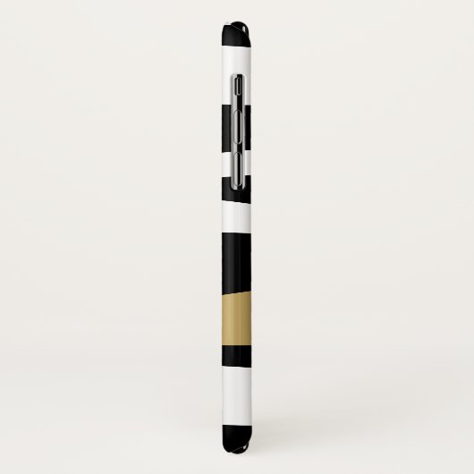 Zwarte en witte Abstracte Zebrastripes Case-Mate iPhone Case (Achterkant/links)