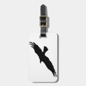 Zwarte en witte adelaar bagagelabel (Voorkant verticaal)