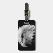 Zwarte en witte adelaar bagagelabel (Voorkant verticaal)