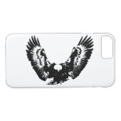 Zwarte en witte adelaar Case-Mate iPhone case (Achterkant (Horizontaal))