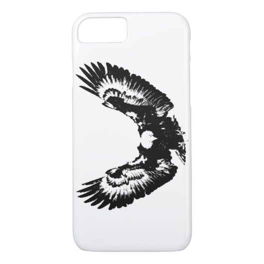 Zwarte en witte adelaar Case-Mate iPhone case (Achterkant)