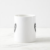 Zwarte en witte adelaar koffiemok (Center)