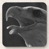 Zwarte en witte adelaar onderzetter (Voorkant)