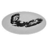 Zwarte en witte adelaar snijplank (Hoek)