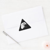 Zwarte en witte adelaar sticker (Envelop)