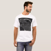 Zwarte en witte adelaar t-shirt (Voorkant volledig)