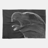 Zwarte en witte adelaar theedoek (Horizontaal)