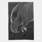 Zwarte en witte adelaar theedoek (Verticaal)