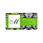  zwarte en witte Adresetiketten Etiket (Voorkant)