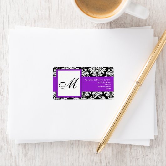  zwarte en witte Adresetiketten Etiket (Insitu)