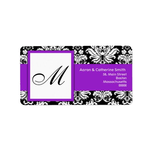  zwarte en witte Adresetiketten Etiket (Voorkant)