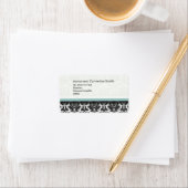 Zwarte en witte Adresetiketten met Tiffany Etiket (Insitu)