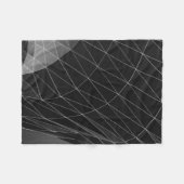 Zwarte en witte afbeelding fleece deken (Voorkant (Horizontaal))