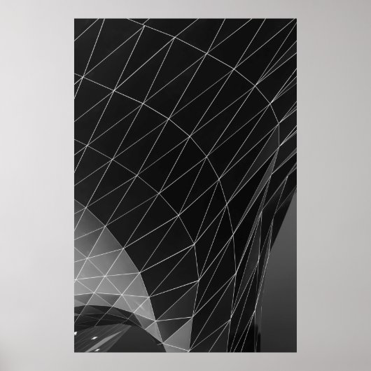 Zwarte en witte afbeelding poster (Voorkant)