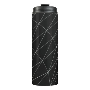 Zwarte en witte afbeelding thermosbeker