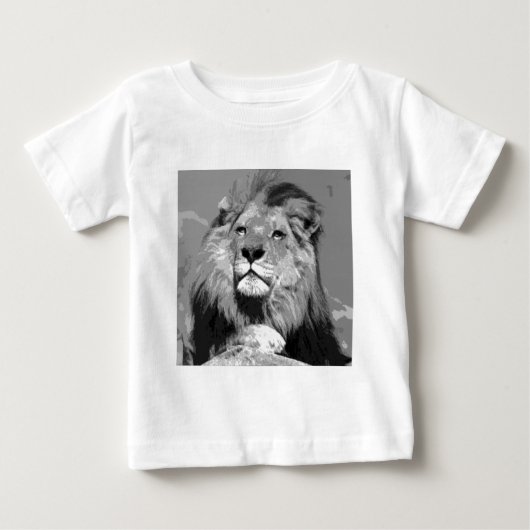 Zwarte en witte Afrikaanse lion (Voorkant)