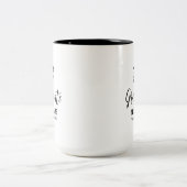 Zwarte en witte Afstuderen - Aangepaste koffie Mok (Center)
